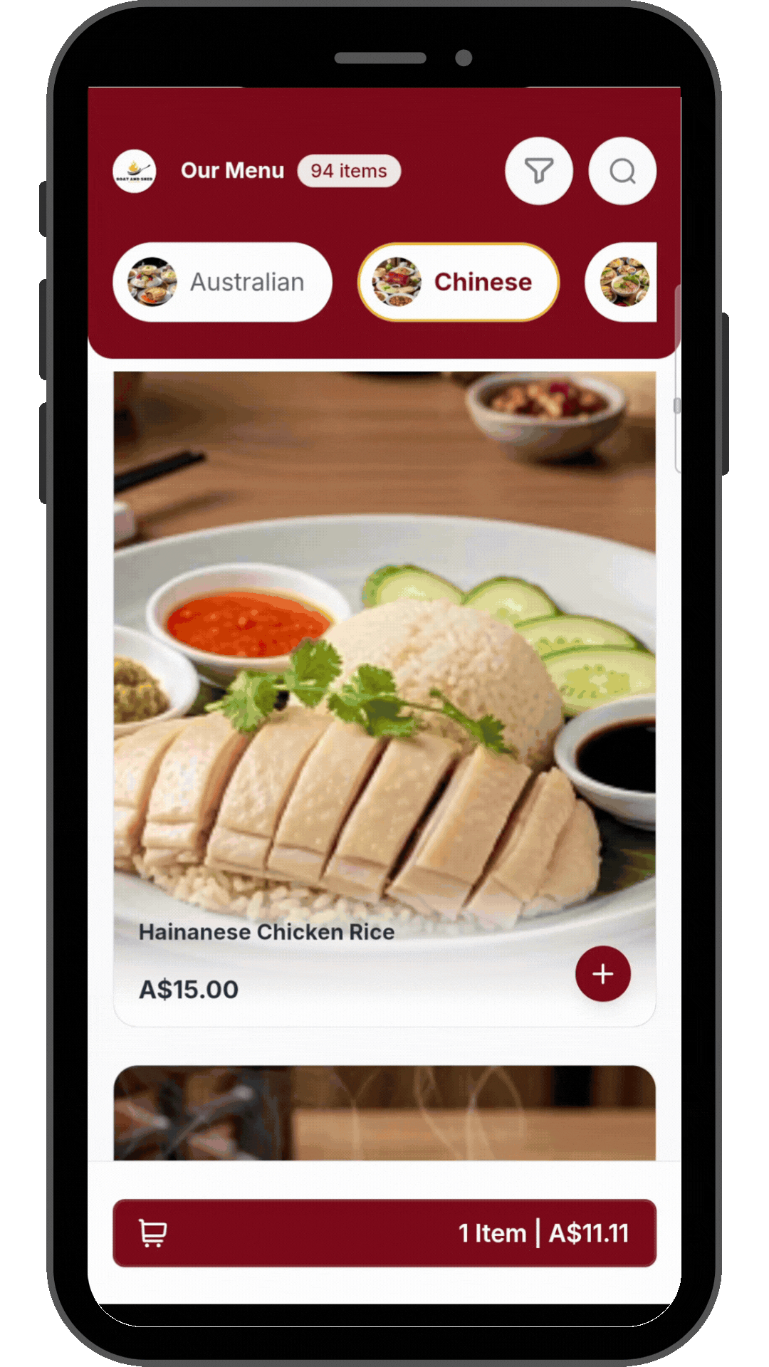 AI e-waiter screen video