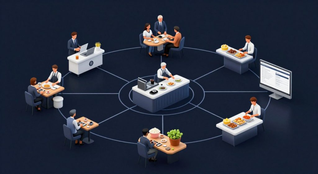 Connected hospitality ecosystem concept