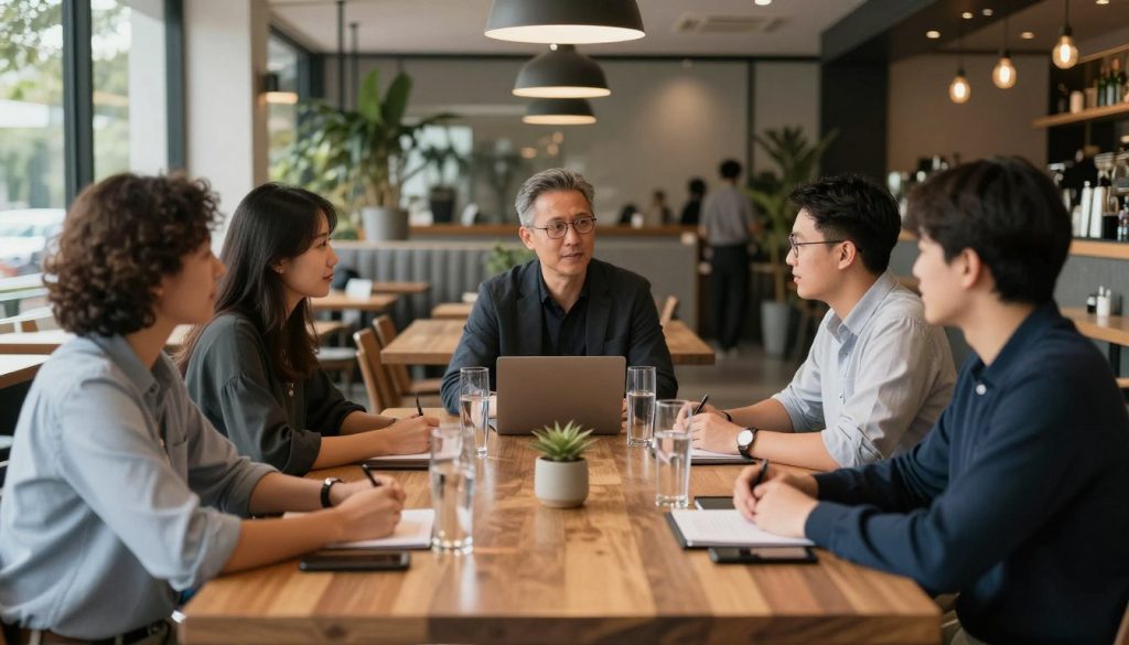 Growing Australian hospitality business team