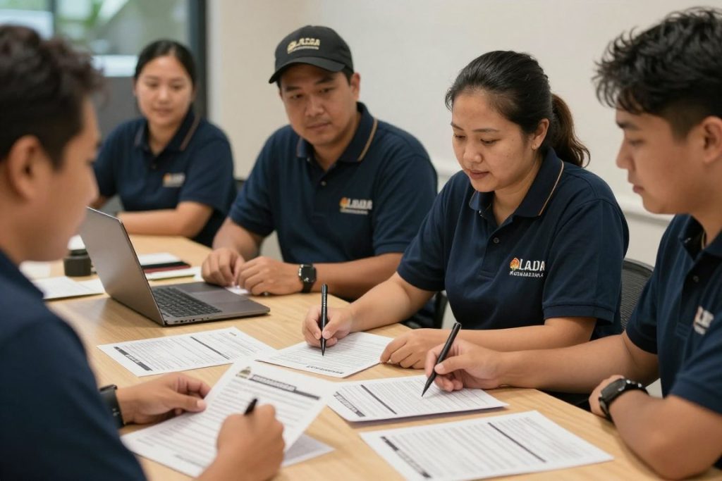Hospitality purchasing team