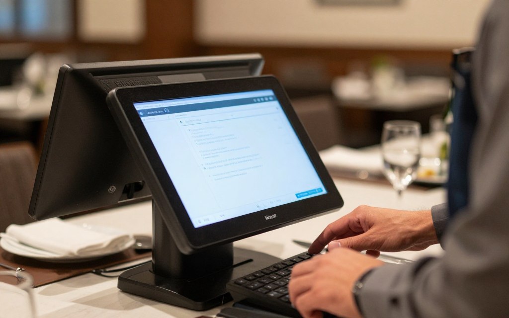 Hotel restaurant POS workflow used by hospitality staff