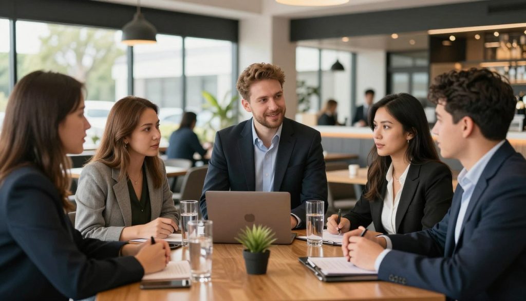Multi-location restaurant operations team