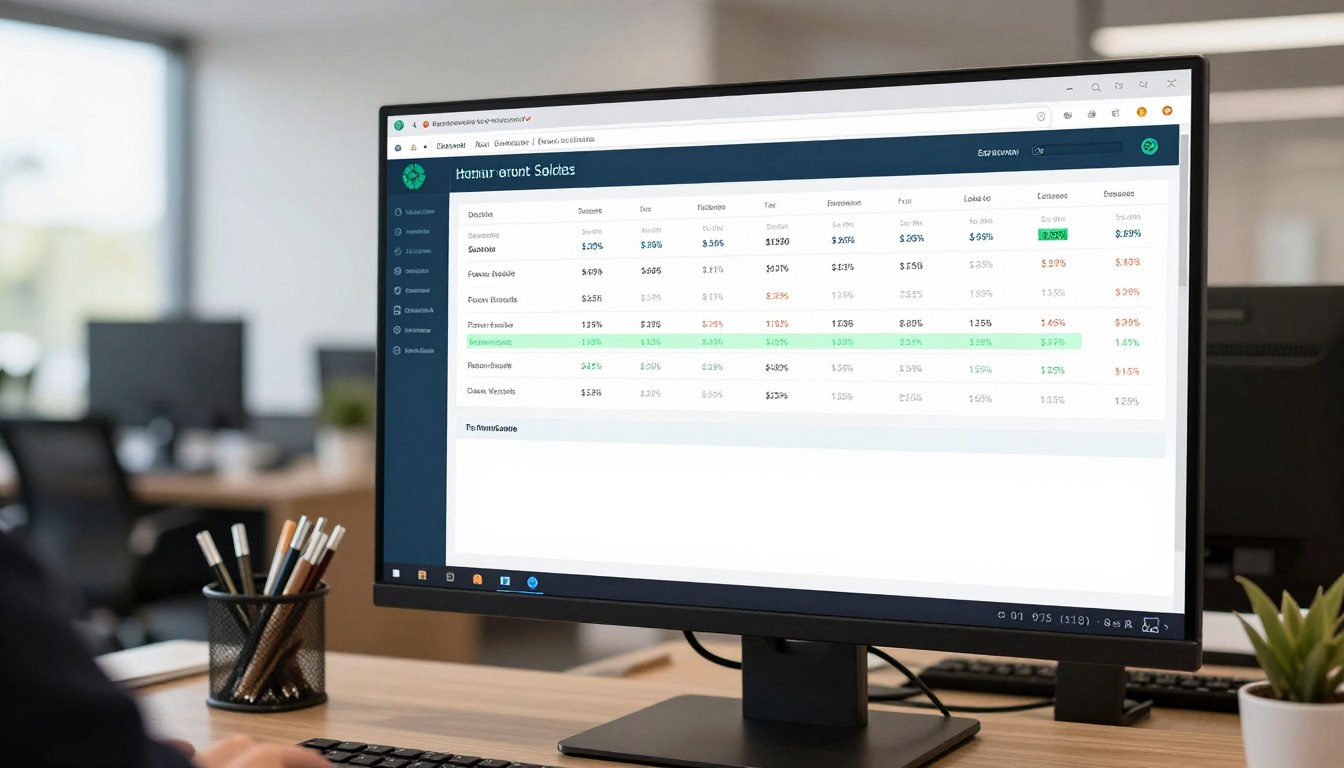Restaurant reporting dashboard showing sales and labour data