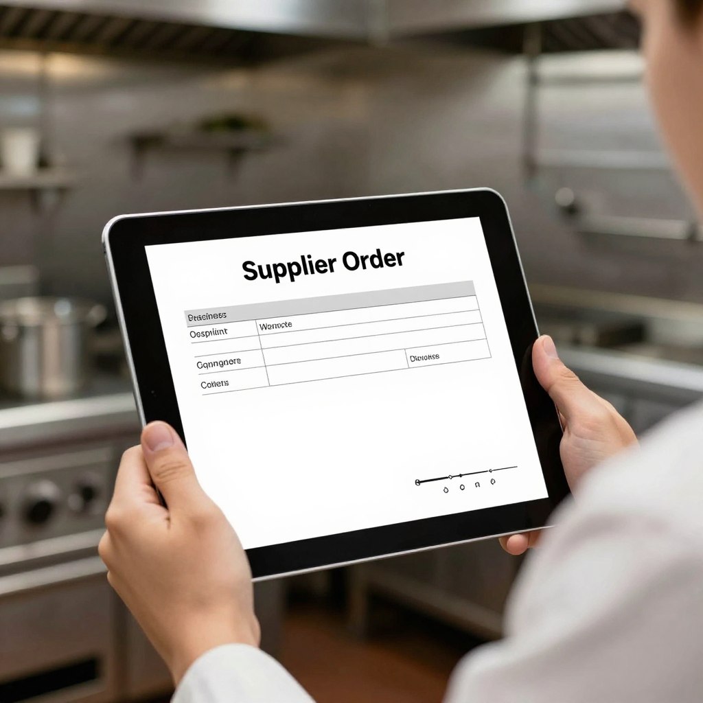 Supplier order confirmation