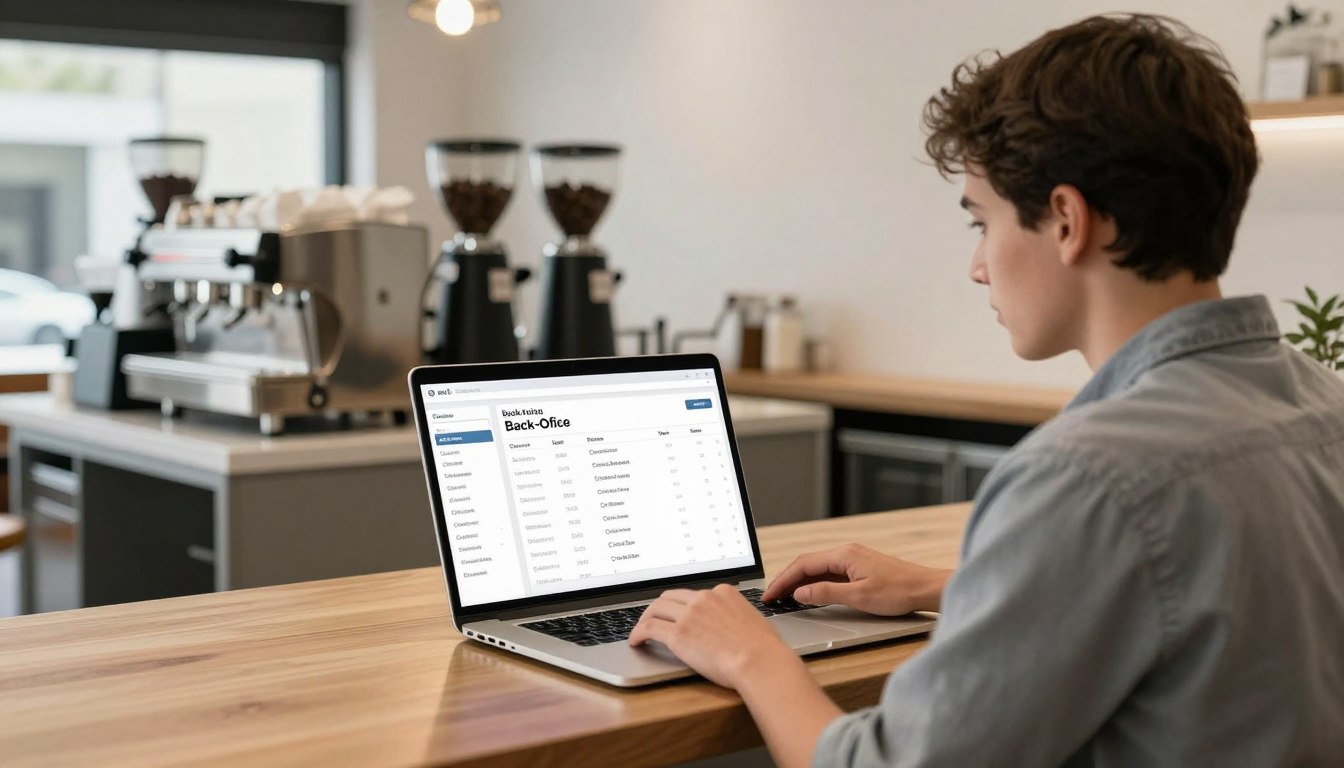 cafe back office software Australia dashboard for café operators