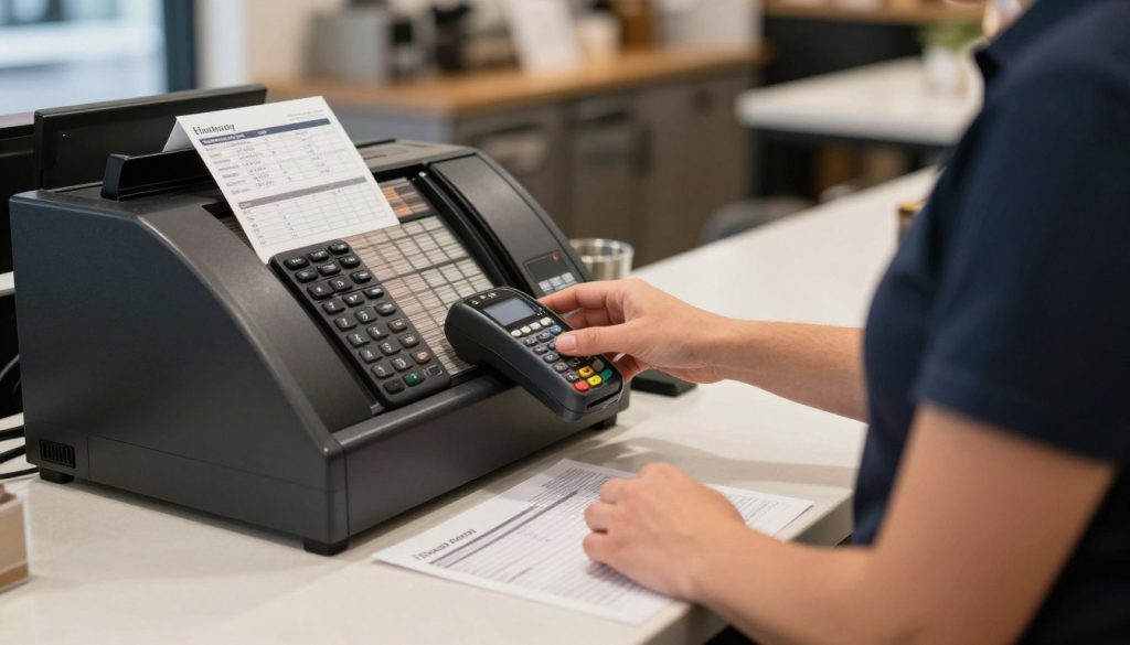cash register and accounting workflow for an Australian café cash register and accounting workflow for an Australian café
