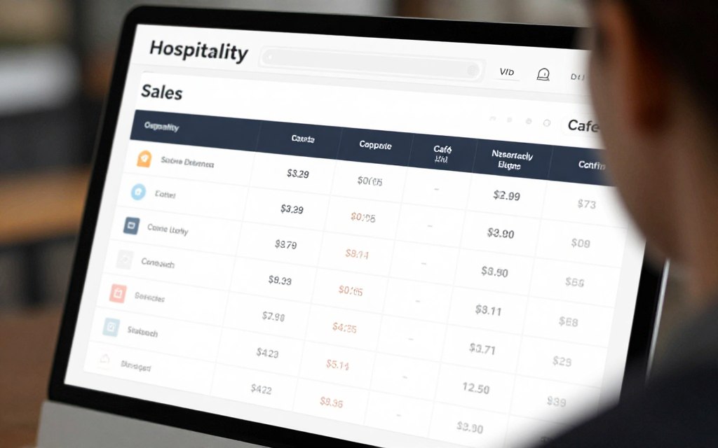 connected reporting screen for cafe operations software Australia connected reporting screen for cafe operations software Australia