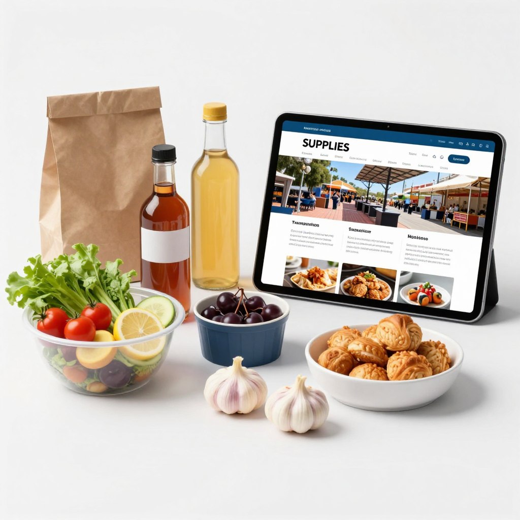 hospitality supplies purchasing through a connected marketplace