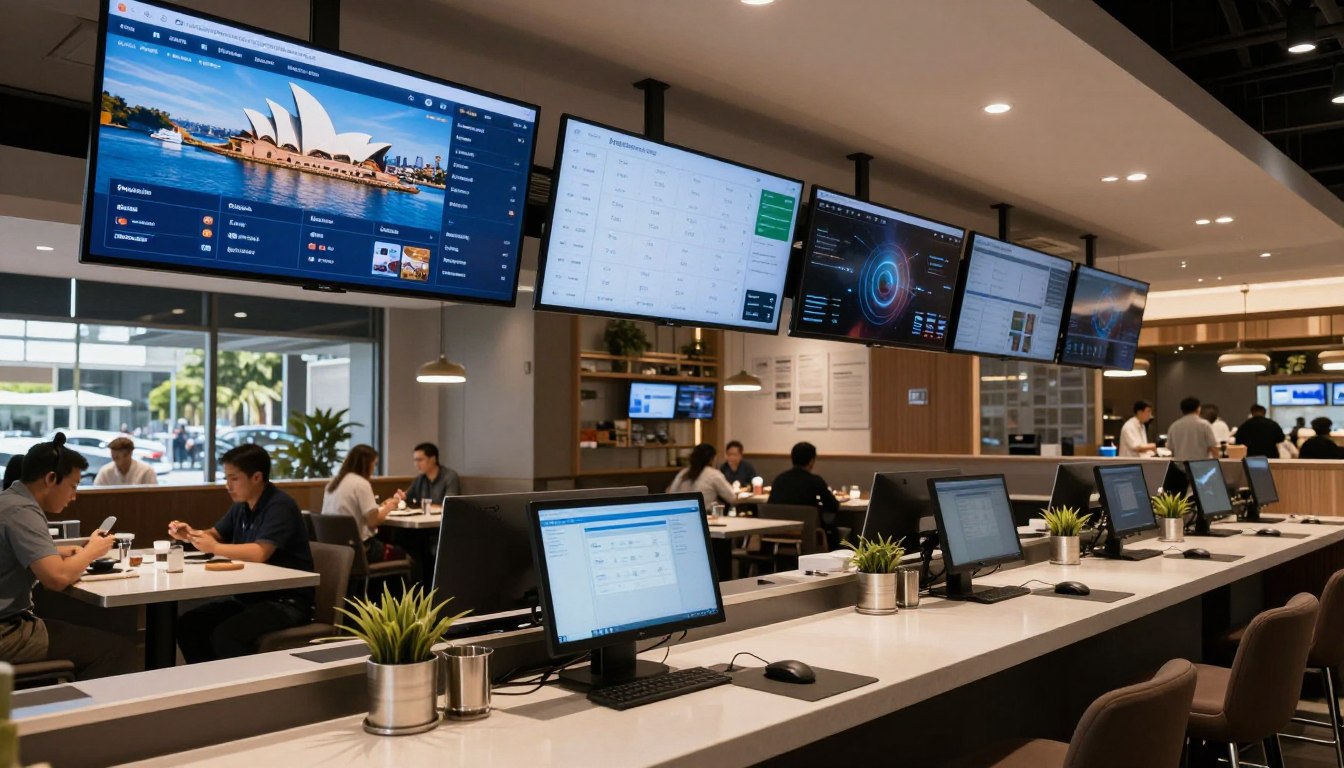 hospitality technology dashboard showing restaurant operations data